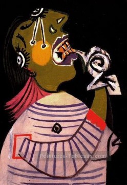  femme - La femme qui pleure 14 1937 Cubisme